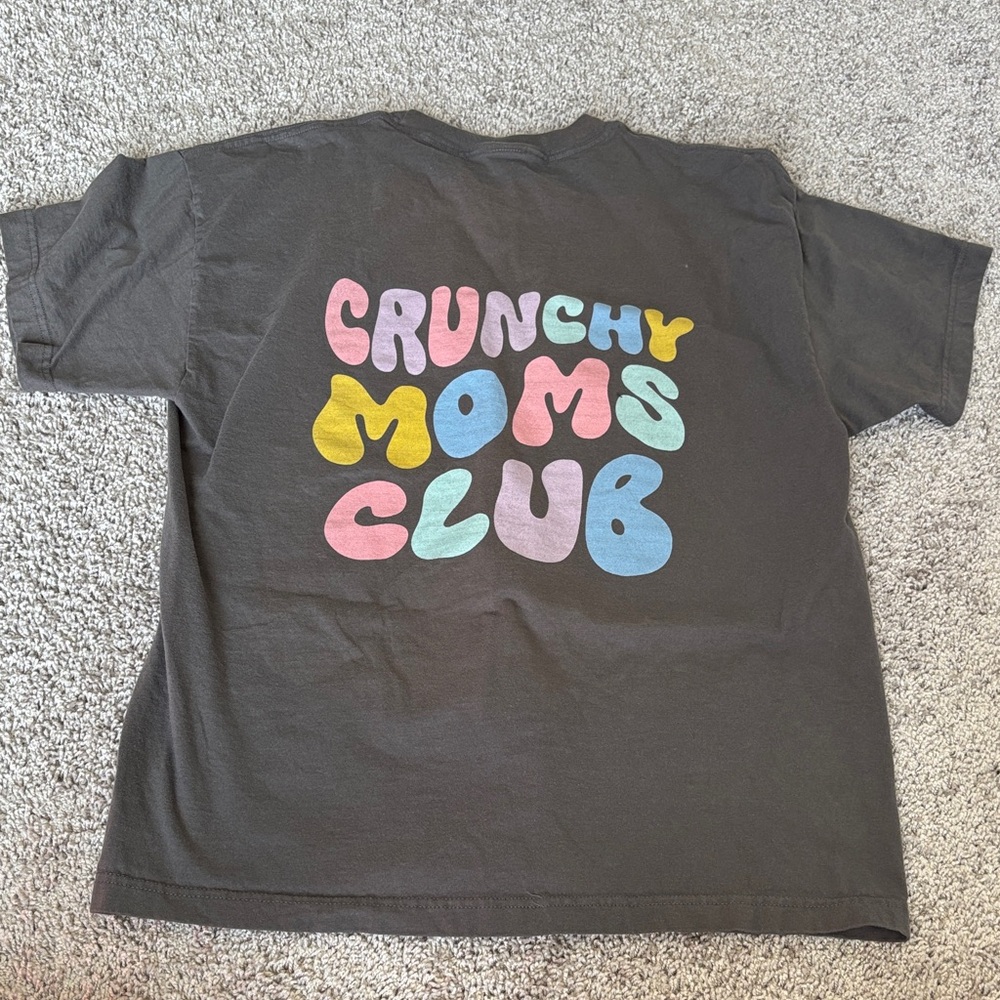 Crunchy Moms Club Kids T-Shirt - Black